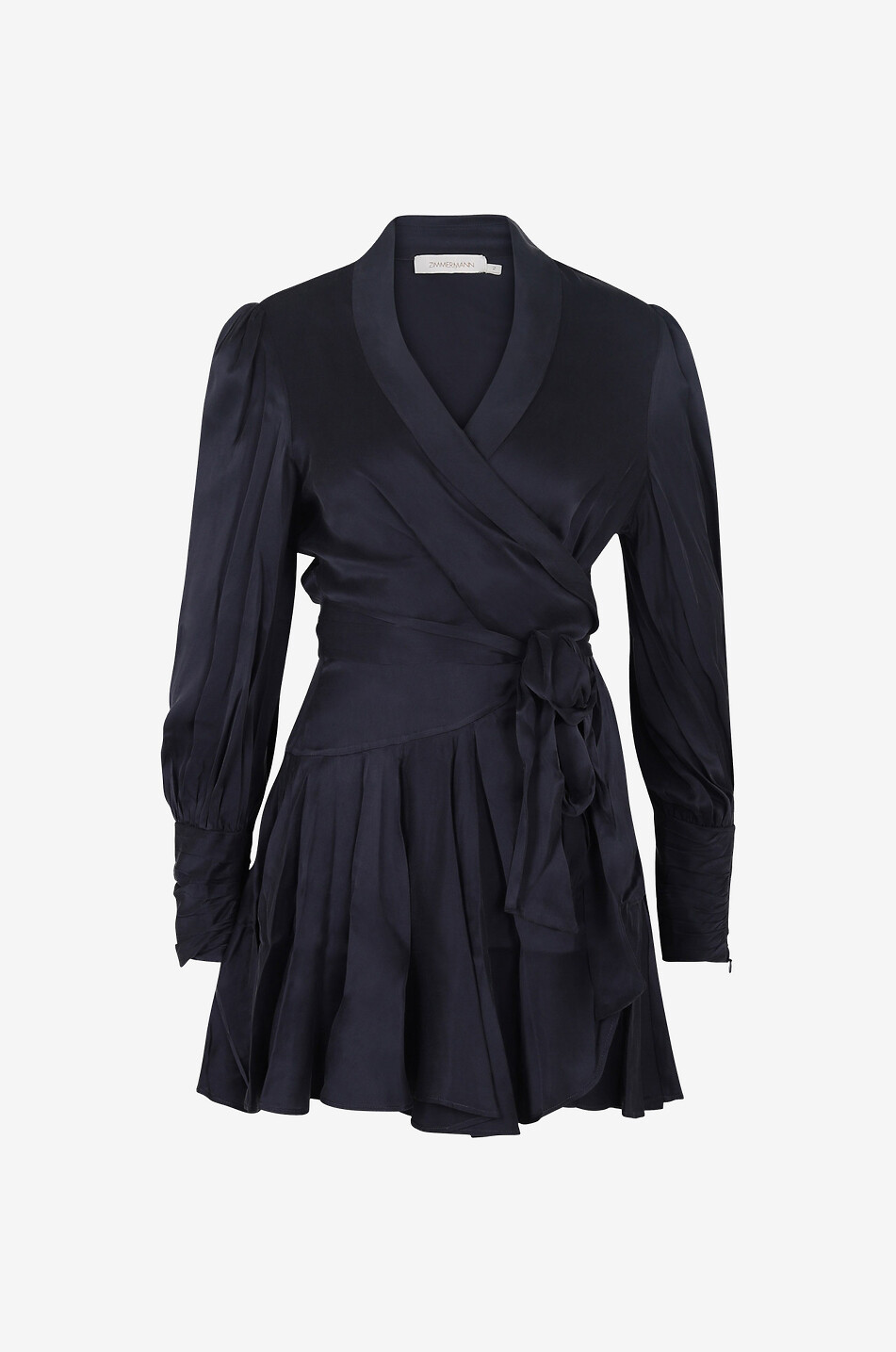 Silk mini wrap dress