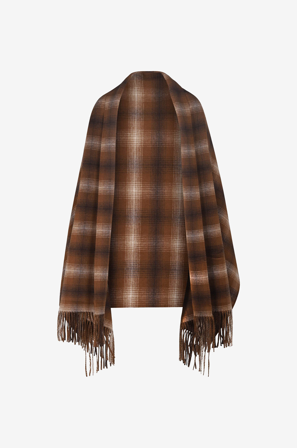 TWINSET Checked wool poncho Women MULTI COLOURED 1
