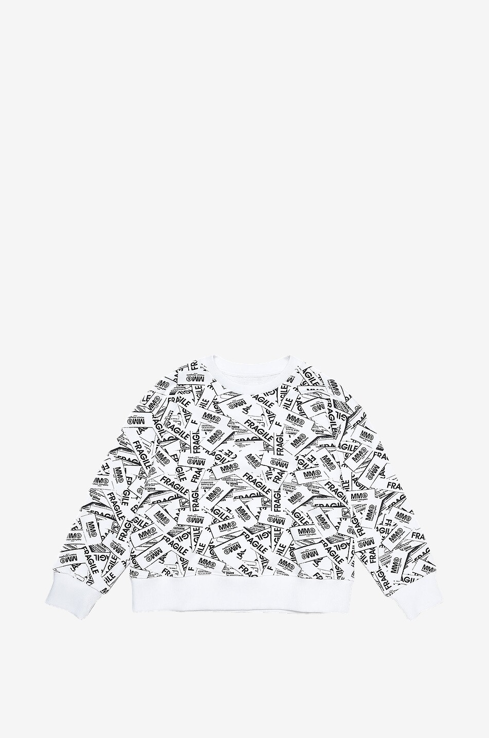 Sweat-shirt fille à col rond MM6 FRAGILE