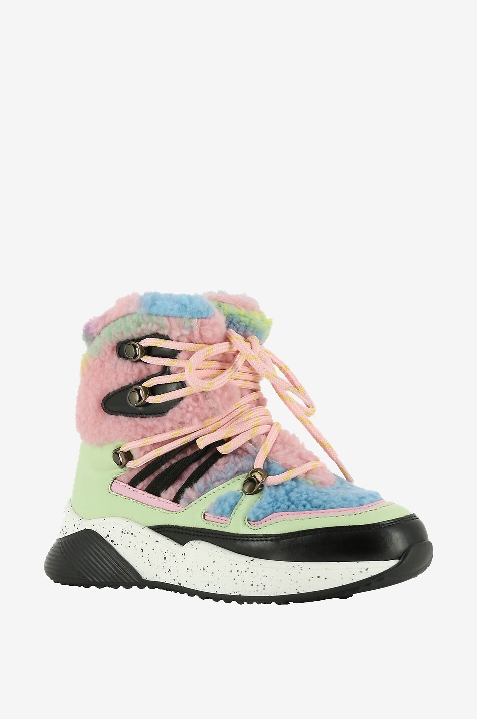 Bottines de neige fille colour block