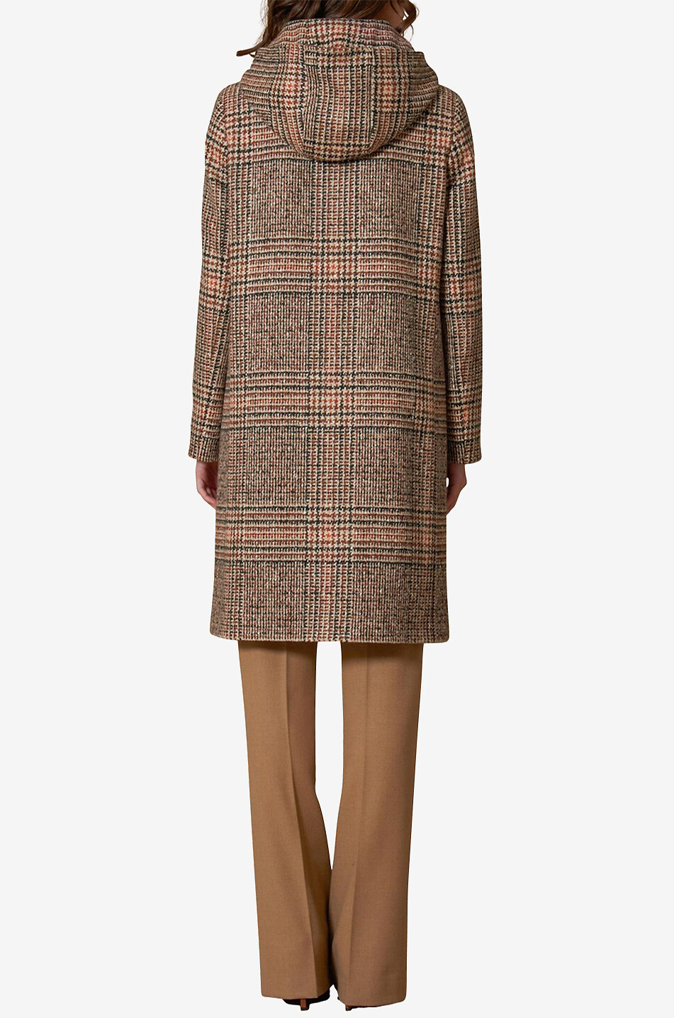 CINZIA ROCCA Glencheck-Mantel mit Kapuze Damen BUNT 4