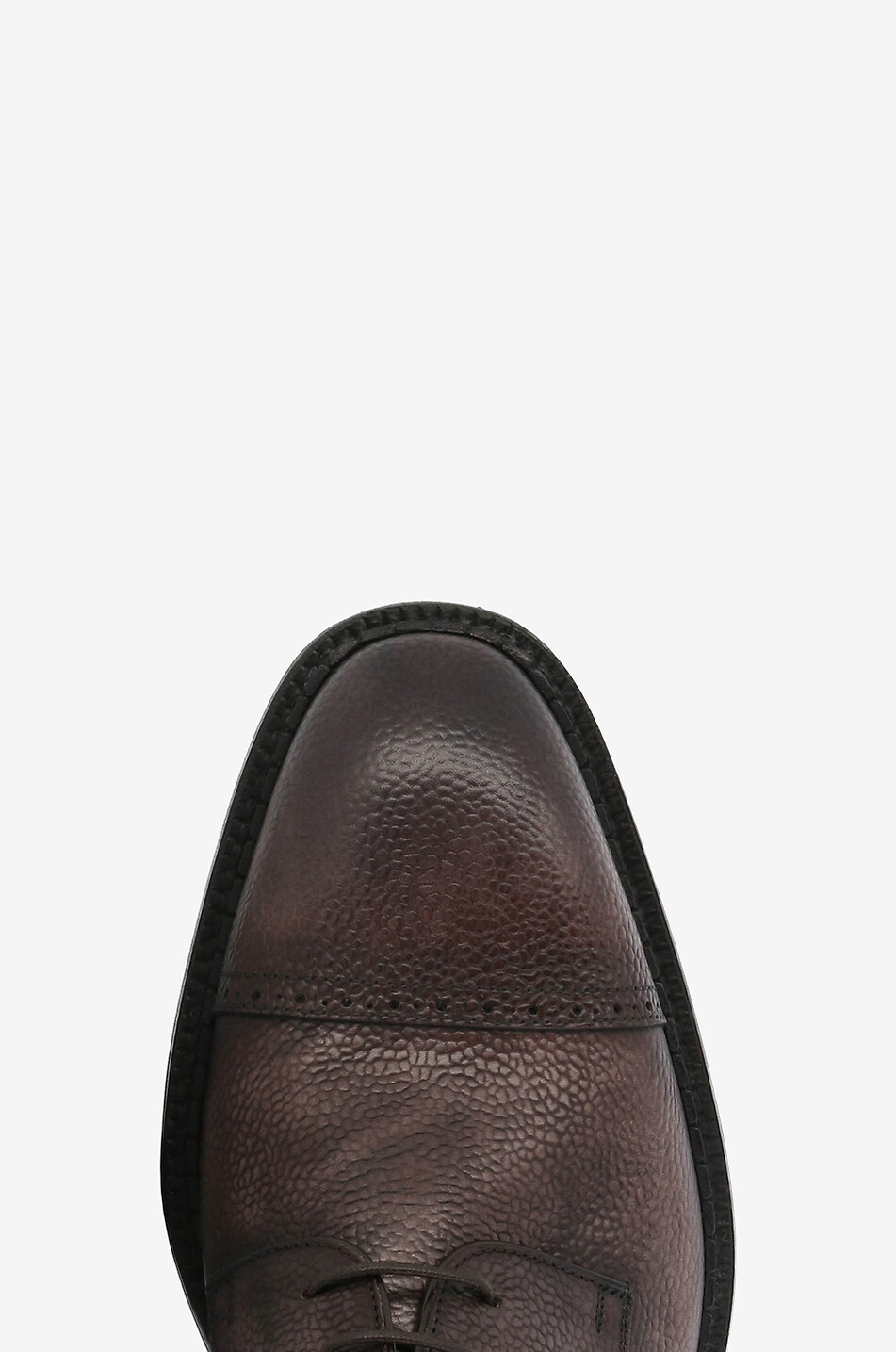 BARRETT Derbies en cuir grainé délavé Homme MARRON FONCÉ 5