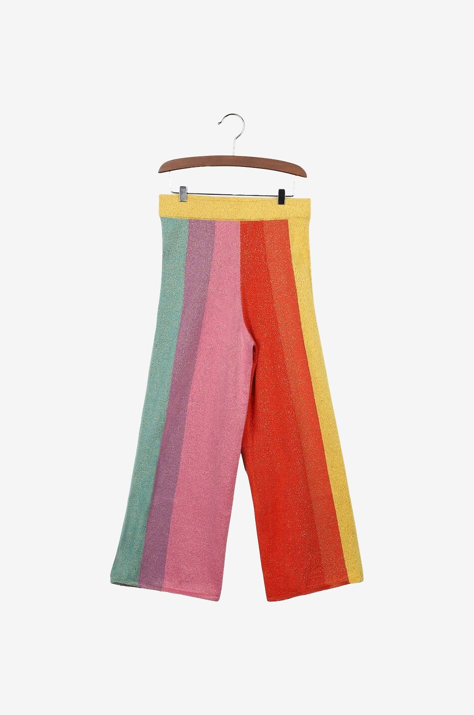 Rainbow Glitter girl's wide-leg knit trousers