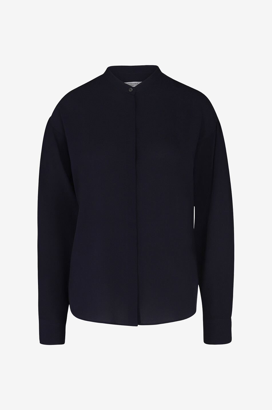 ARTIGIANO Seidenbluse mit langen Ärmeln Jeanette Damen DUNKELBLAU 1