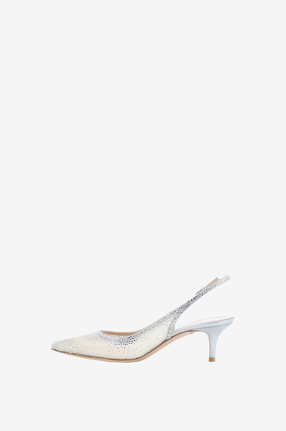 Regina 55 crystal adorned sling-back pumps