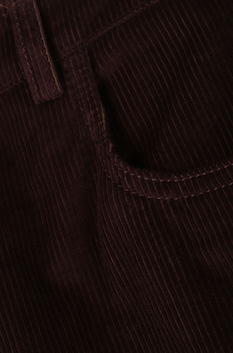 VANESSA BRUNO Hose aus Cord mit weitem Bein und hoher Taille Tybalt Damen DUNKELBRAUN 3