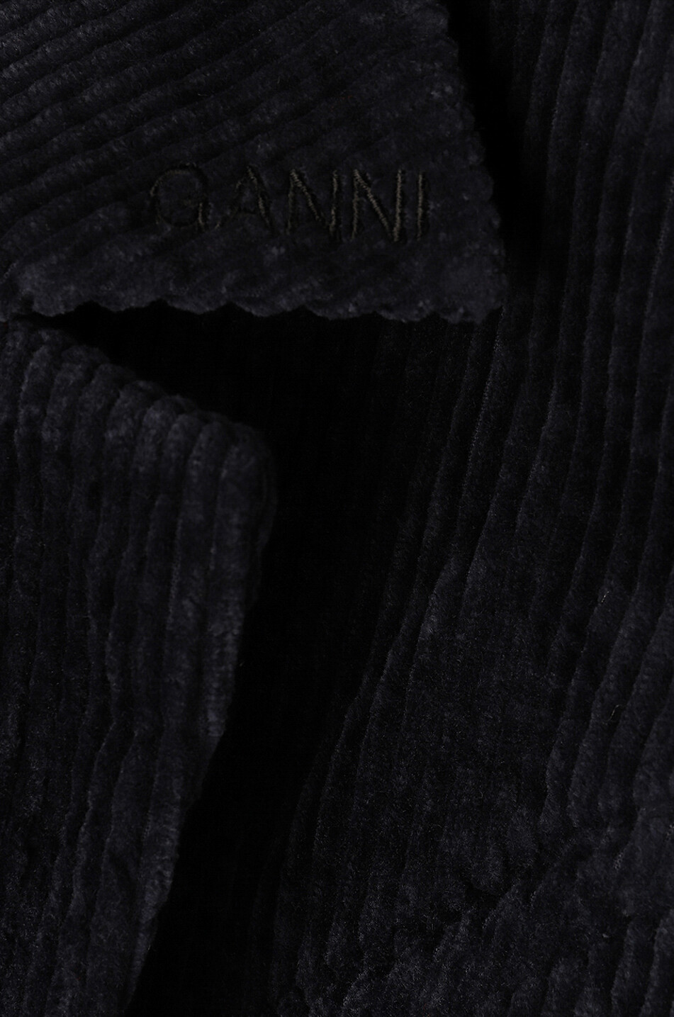 Blazer à boutonnage simple en velours côtelé