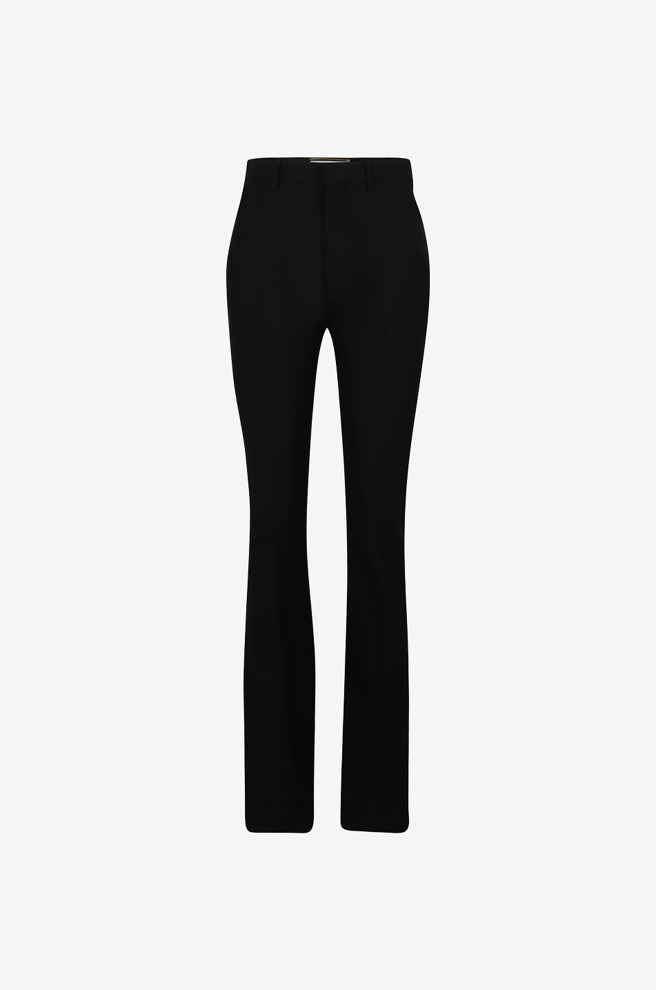 SAINT LAURENT PARIS Gerade Hose aus Woll-Twill Damen SCHWARZ 1