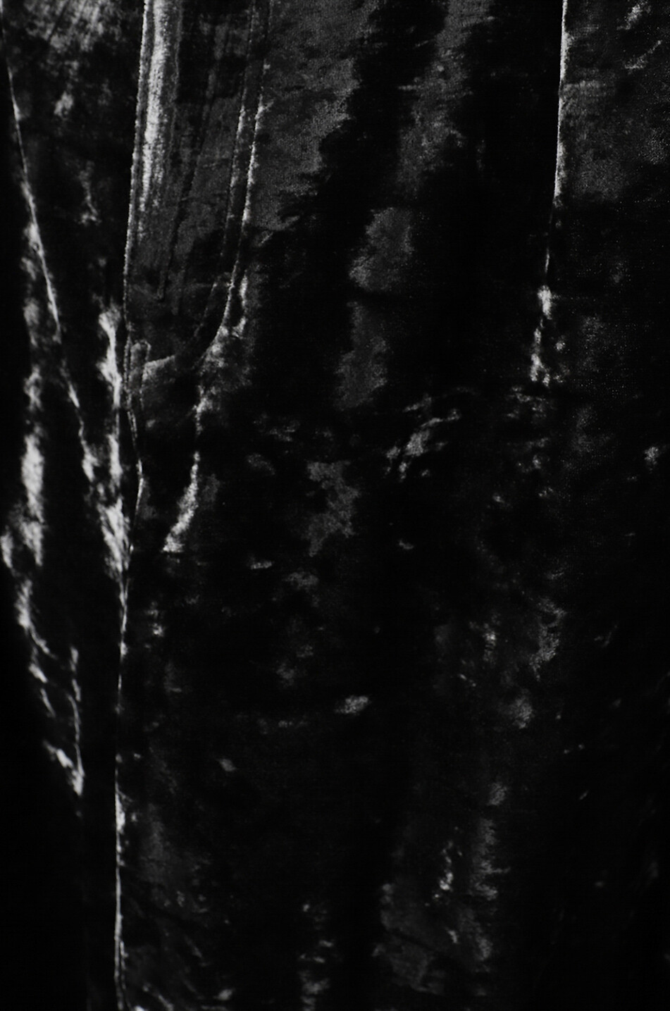 Pantalon large en velours Stretch