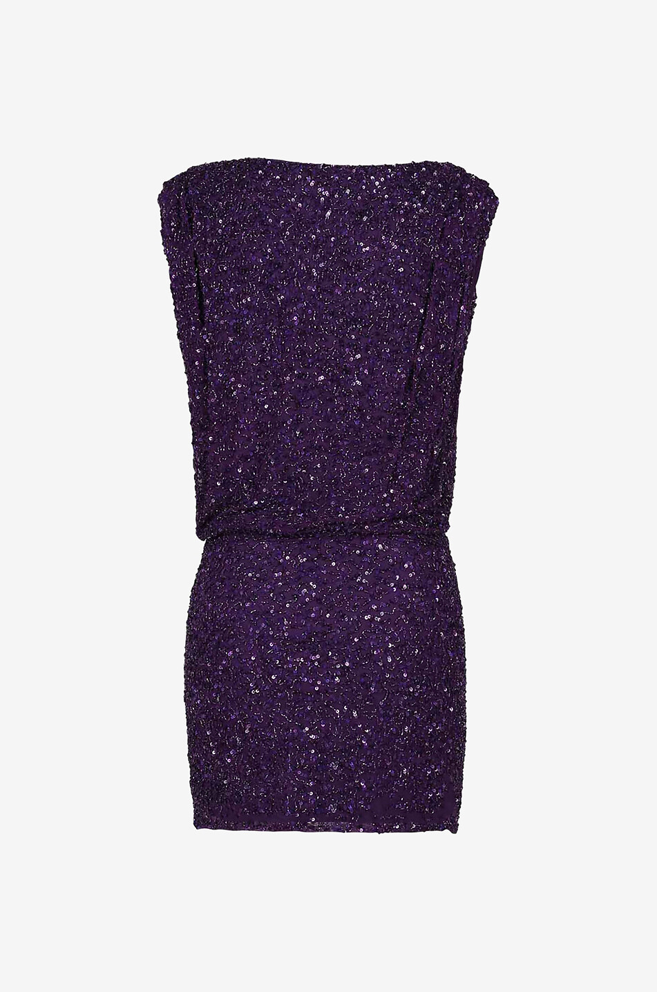 Mini robe à sequins sans manches Carnegie