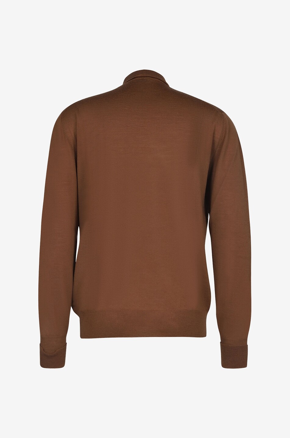 PT TORINO COLLECTION Pull fin en laine vierge à col roulé Homme MARRON 2