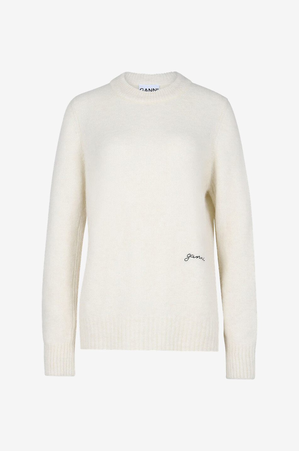 Pull long en laine alpaga brossée