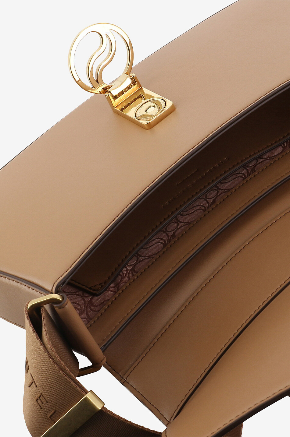 STELLA McCARTNEY S-Wave faux leather shoulder bag Women LIGHT BROWN 5