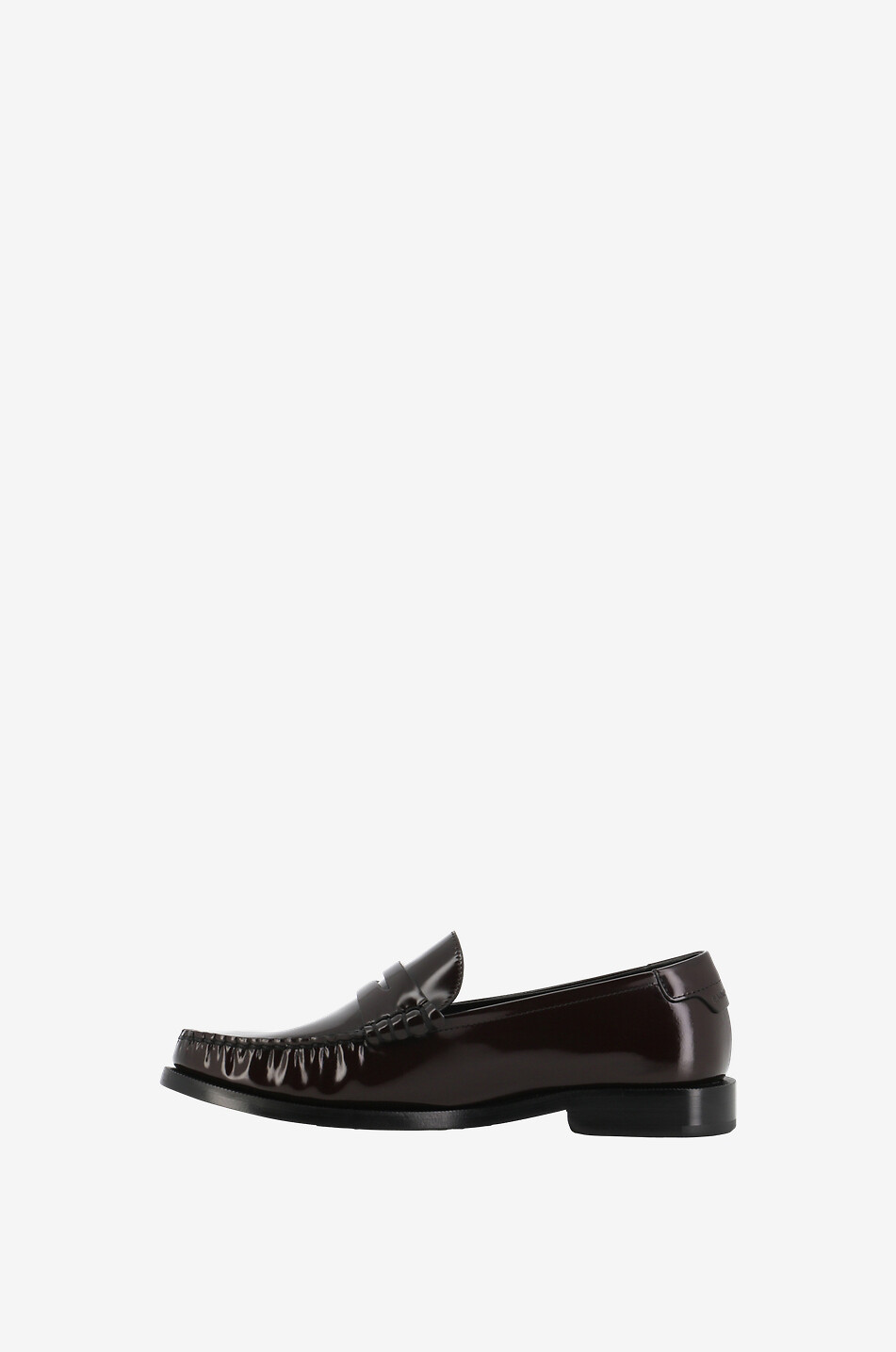 SAINT LAURENT PARIS Le Loafer 15 patent leather shoes Women DARK RED 3