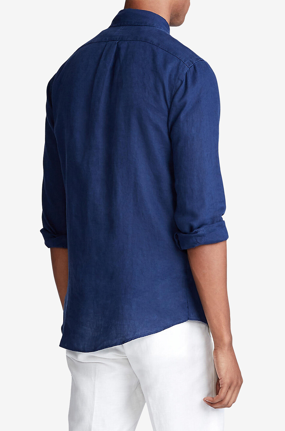 POLO RALPH LAUREN Langarm-Leinenhemd Custom Fit Herren DUNKELBLAU 3