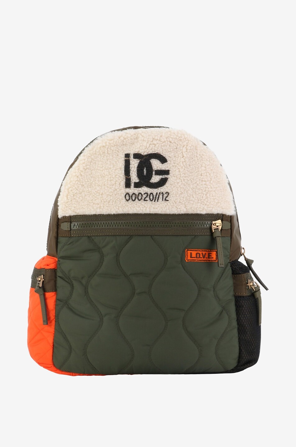 Inside Nature children's quilted nylon and plush backpack