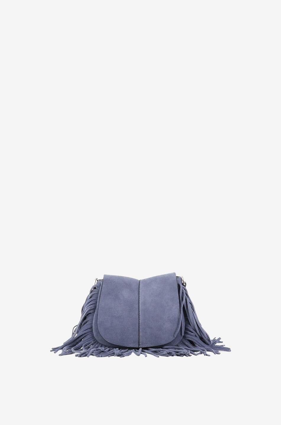 GIANNI CHIARINI Helena Round suede handbag Women BLUE 1