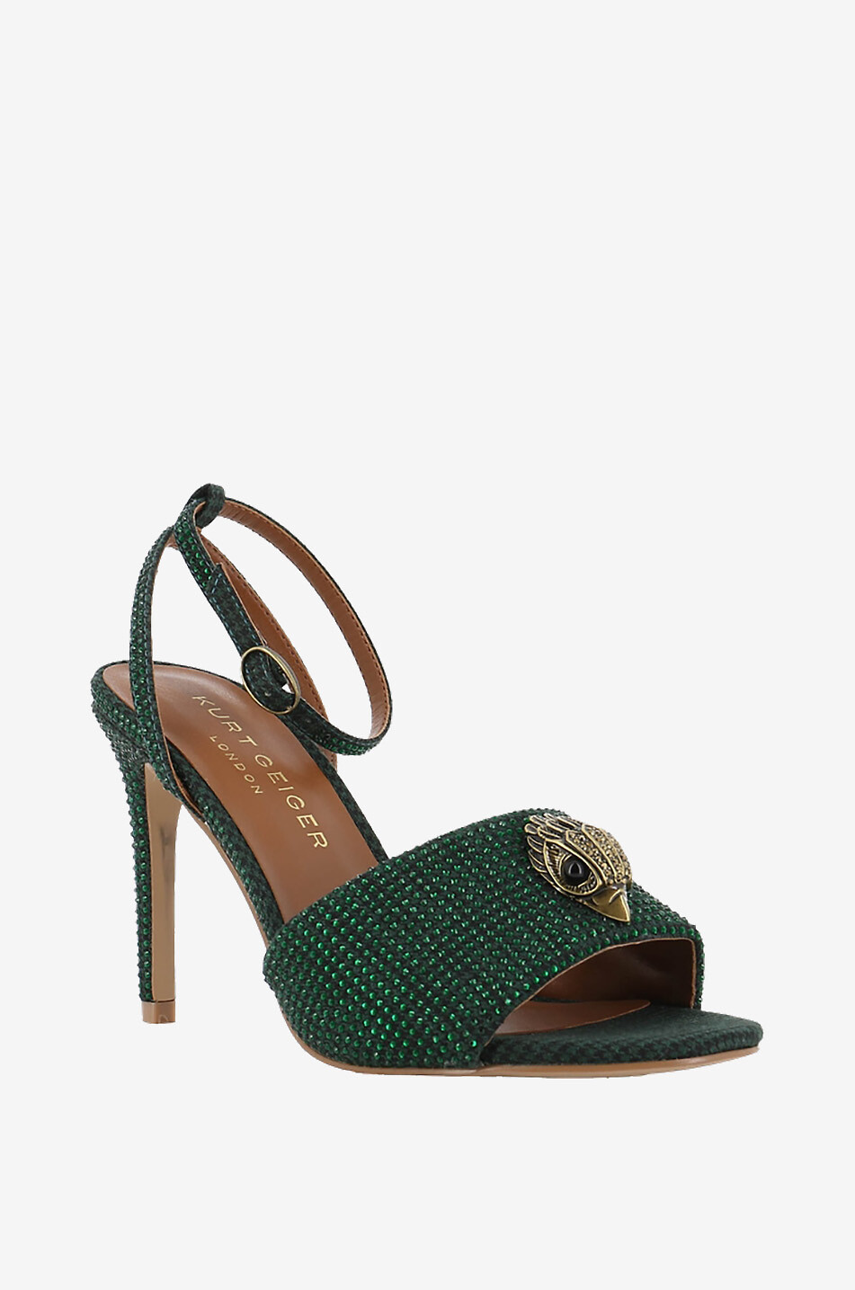 Sandales à talon en cuir Kensington