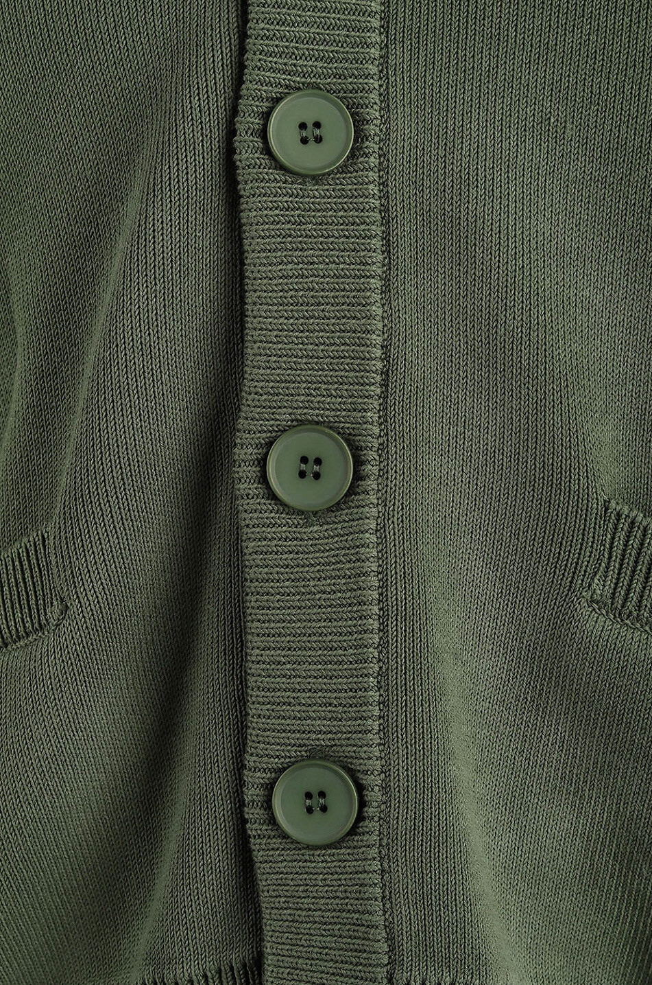 AXEL ARIGATO Cardigan en coton à col V Singular Homme VERT FONCÉ 5