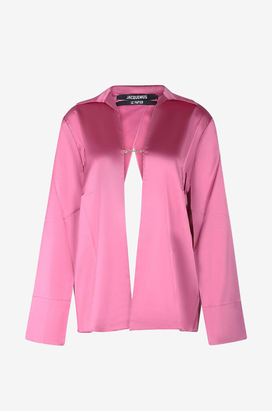 Notte charm cut-out silk shirt