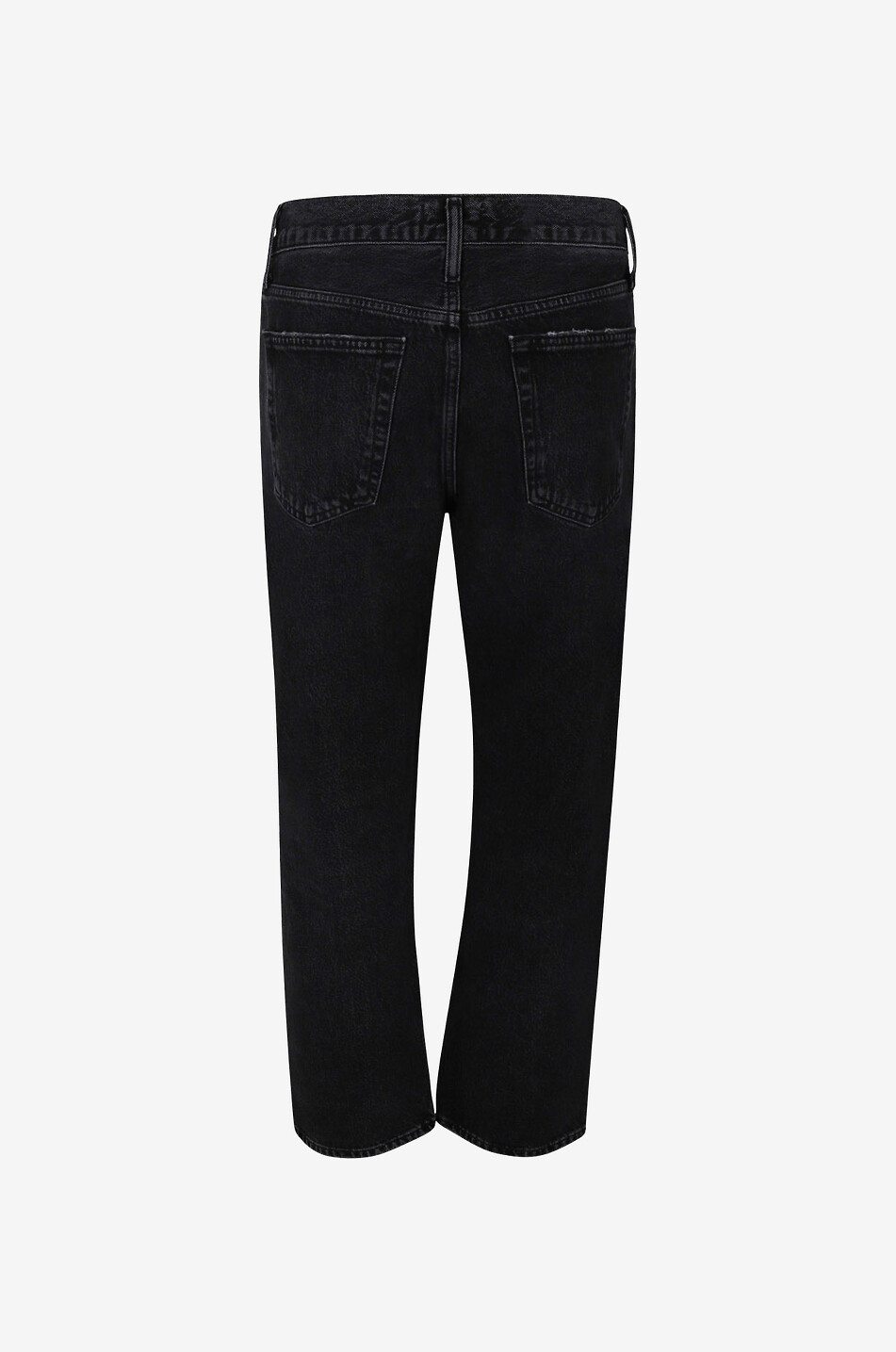 AGOLDE Wyman relaxed cotton straight leg jeans Women BLACK 2