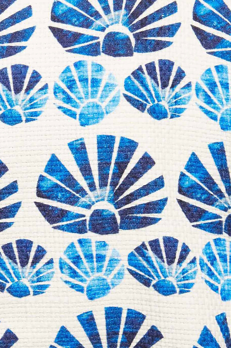 LA DOUBLEJ Bademantel aus Bio-Baumwolle Conchiglie Damen BLAU 3