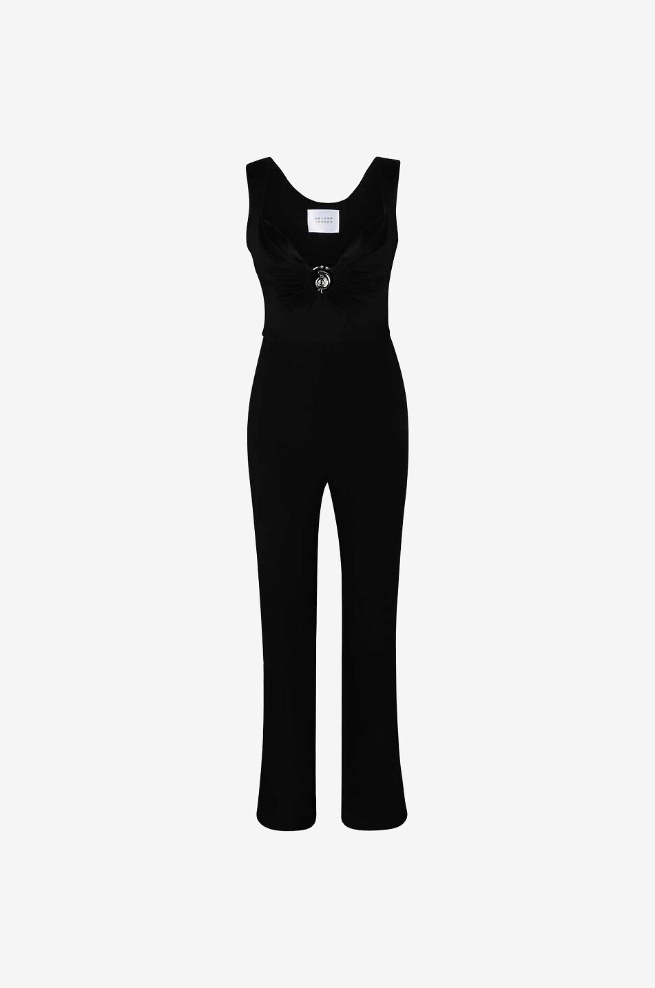 Combinaison en jersey et crêpe Twisted Bustier