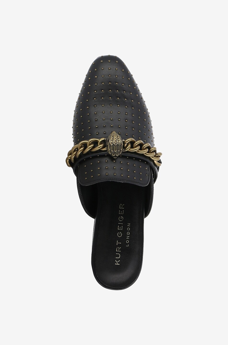 KURT GEIGER LONDON Mules plates en cuir Chelsea Femme NOIR 5