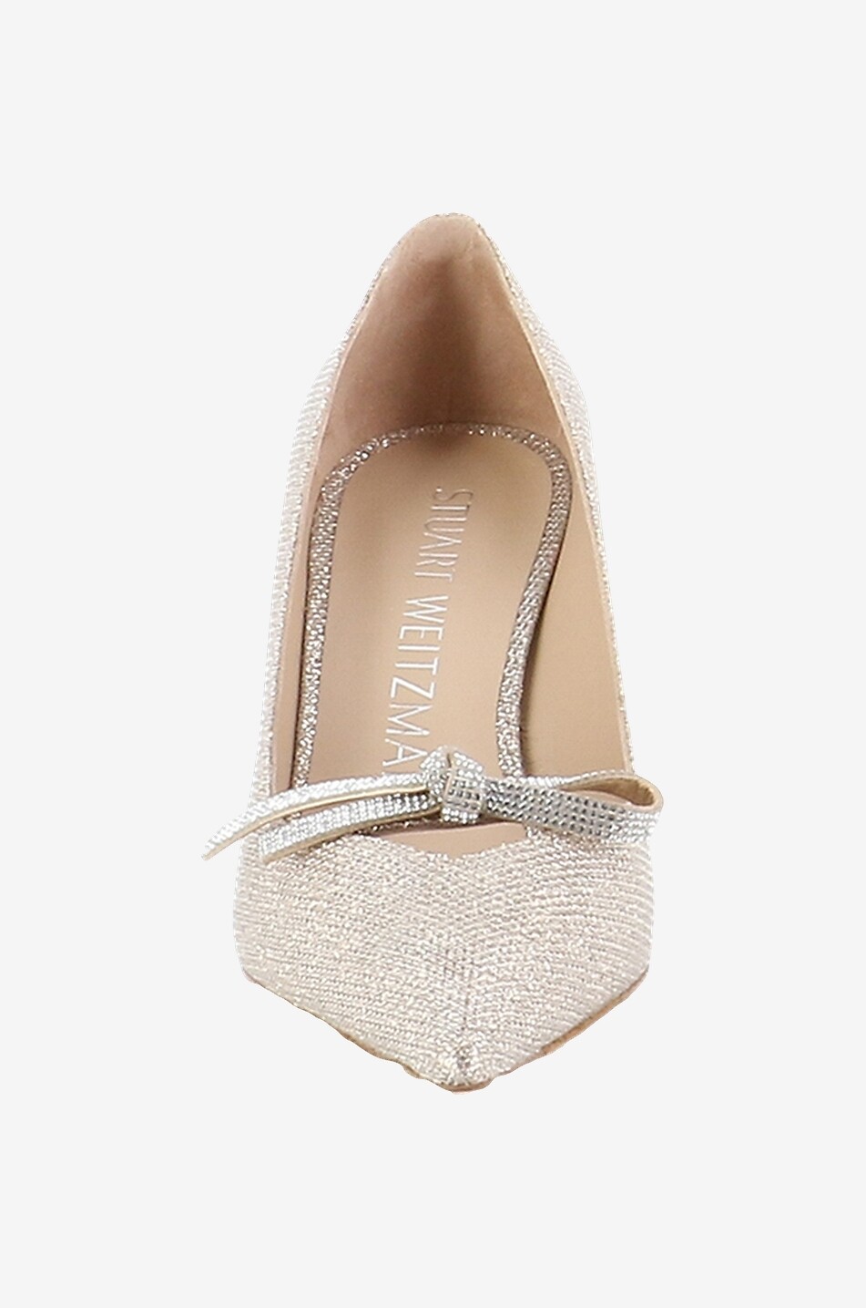 Escarpins en lurex et strass SW Bow 85