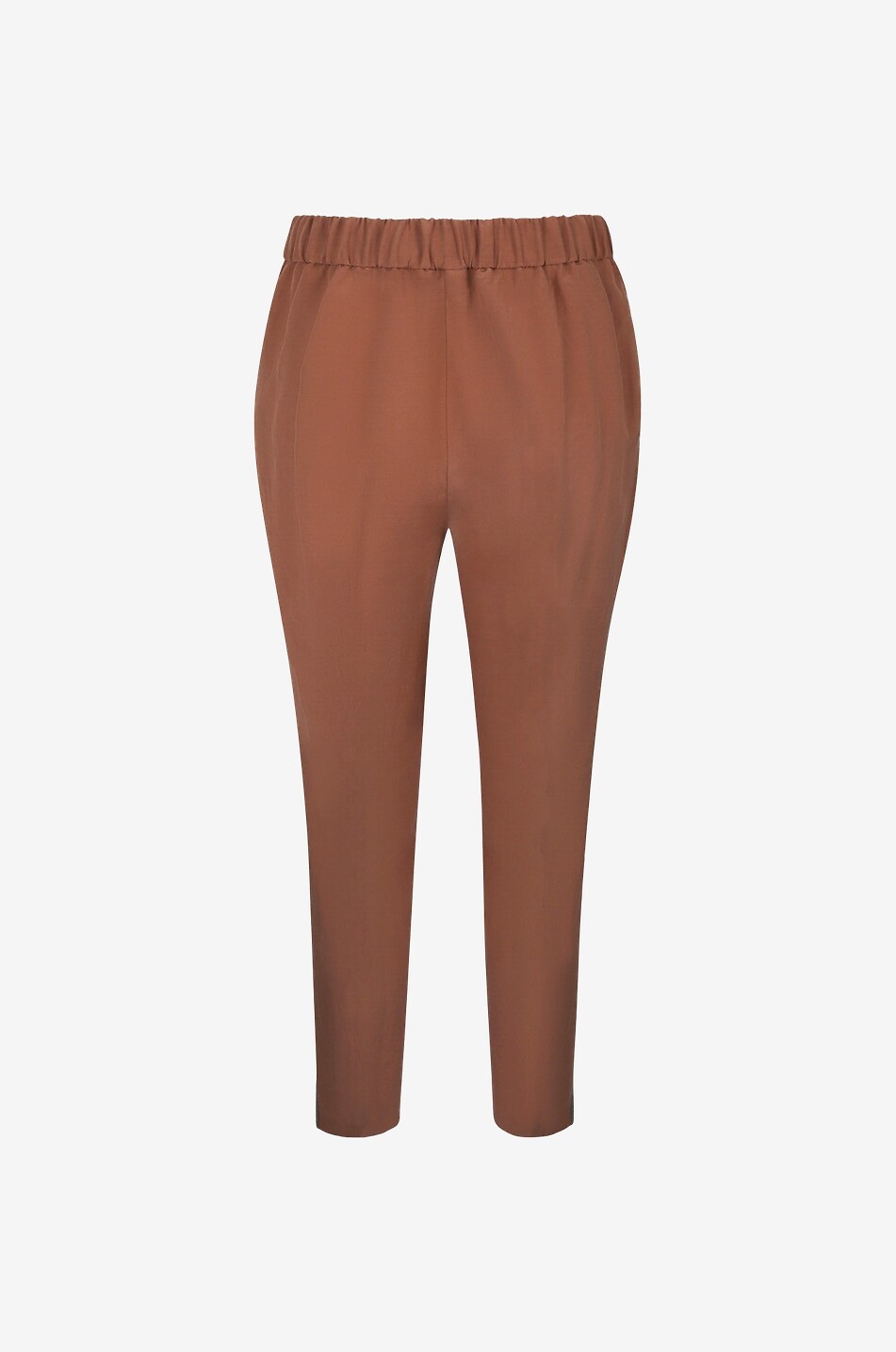 Gubbio cropped linen and silk trousers