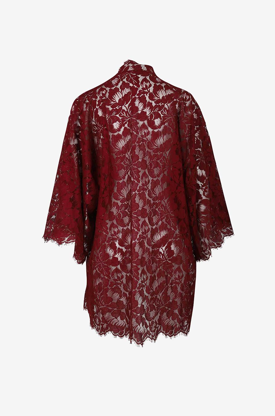 PALOMA CASILE Jane lace dressing gown Women DARK RED 2