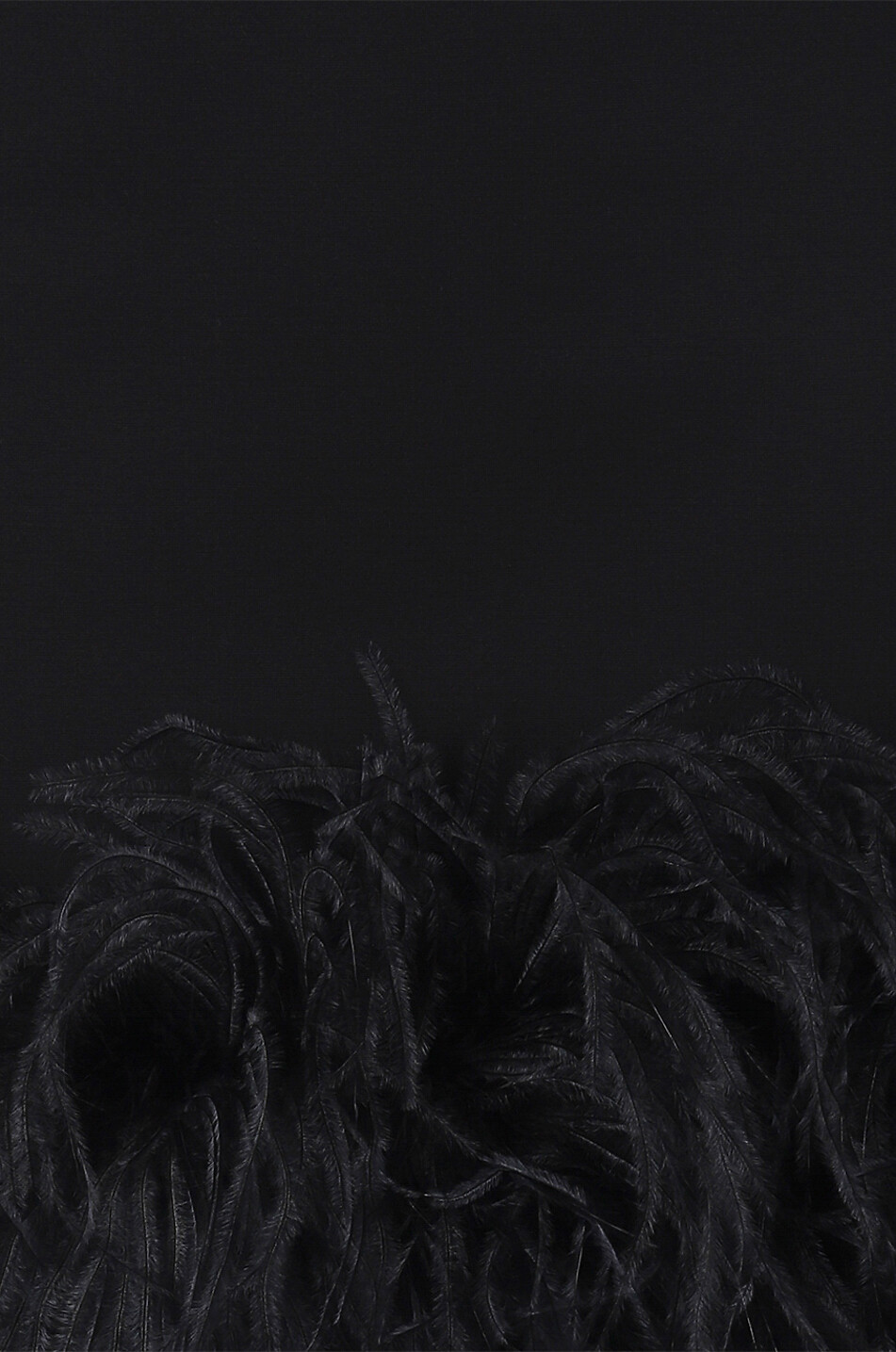 Mini robe à bretelles et plumes Fujiko