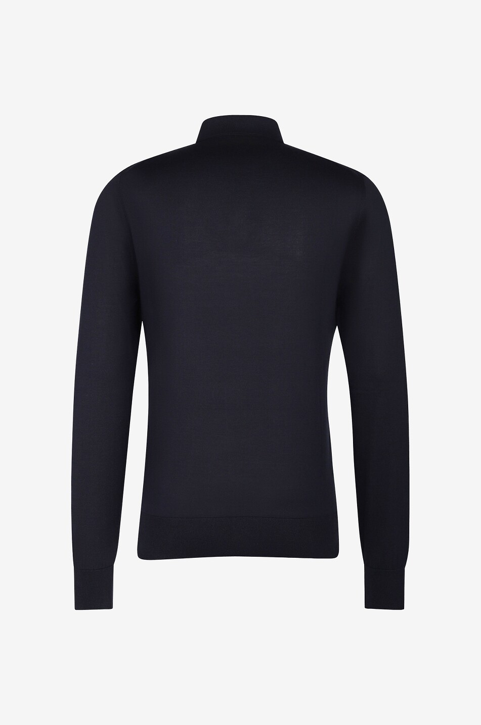 Polo en maille de soie à manches longues DG