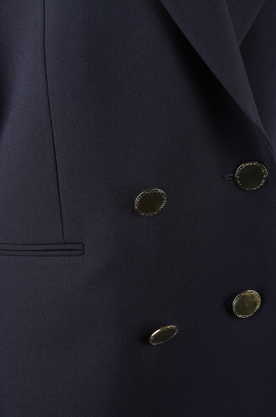 Doppelreihiger Blazer aus Woll-Twill