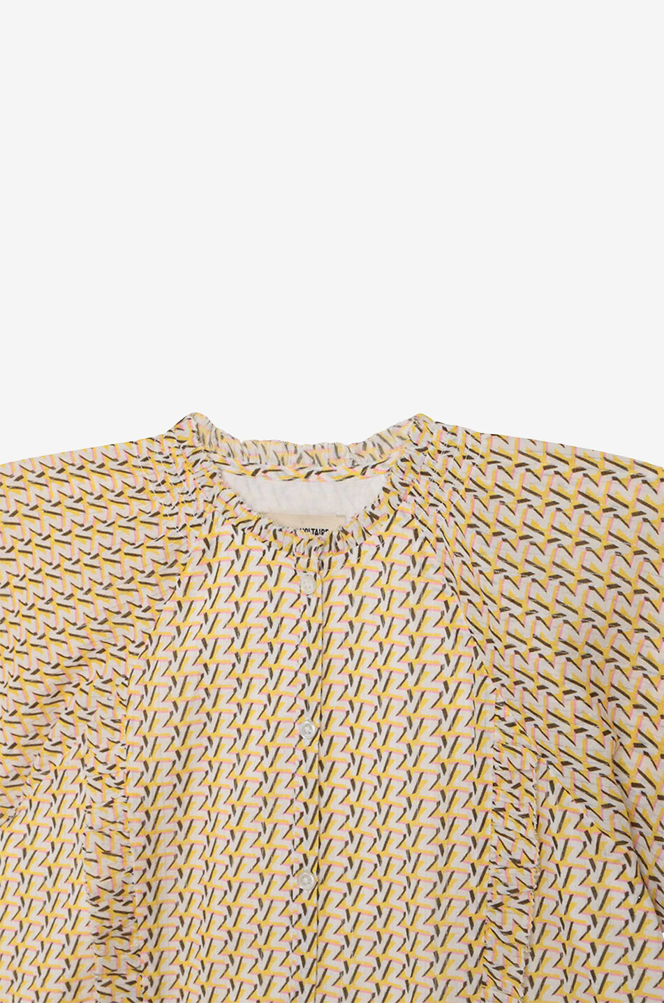 ZADIG & VOLTAIRE Blouse monogrammée fille à rayures lurex Fille DORE 3