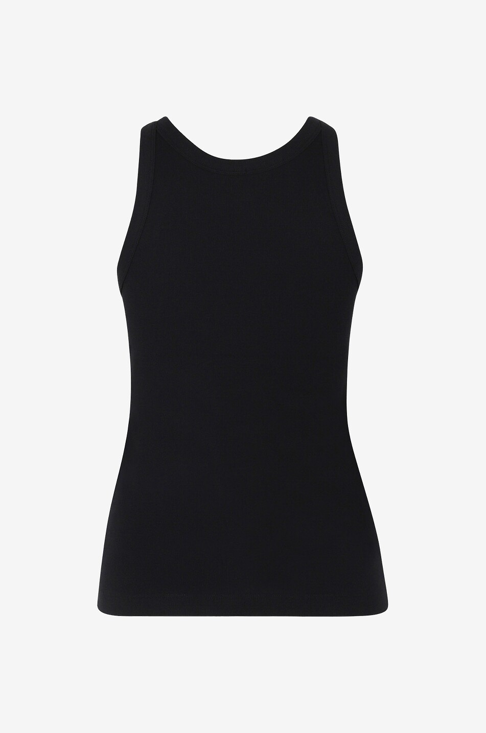 TOTEME Organic fine rib jersey tank top Women BLACK 2
