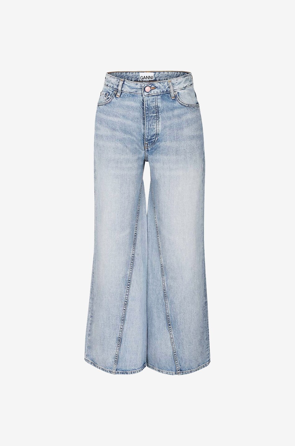 Jeans mit weitem verdrehtem Bein Jozey Light Blue Vintage