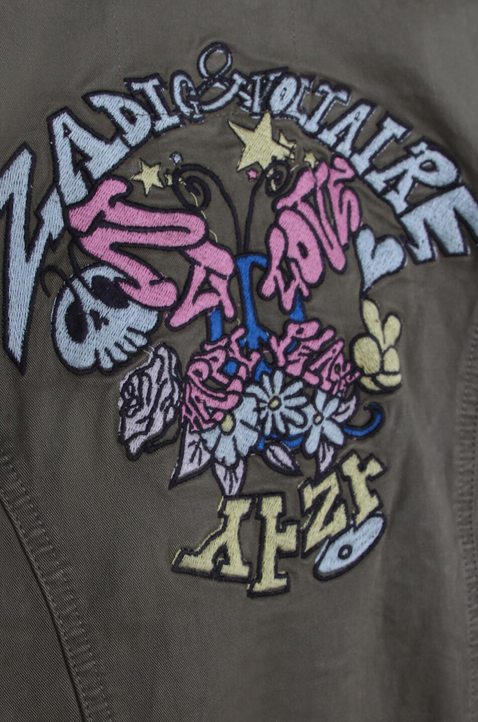 Mädchen-Gabardine-Parka Zadig Comic