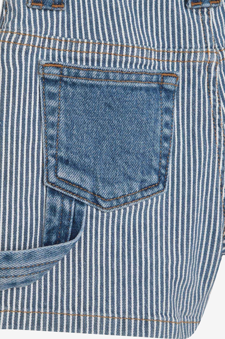 THE MARC JACOBS Striped denim girl's shorts Girl BLUE 3
