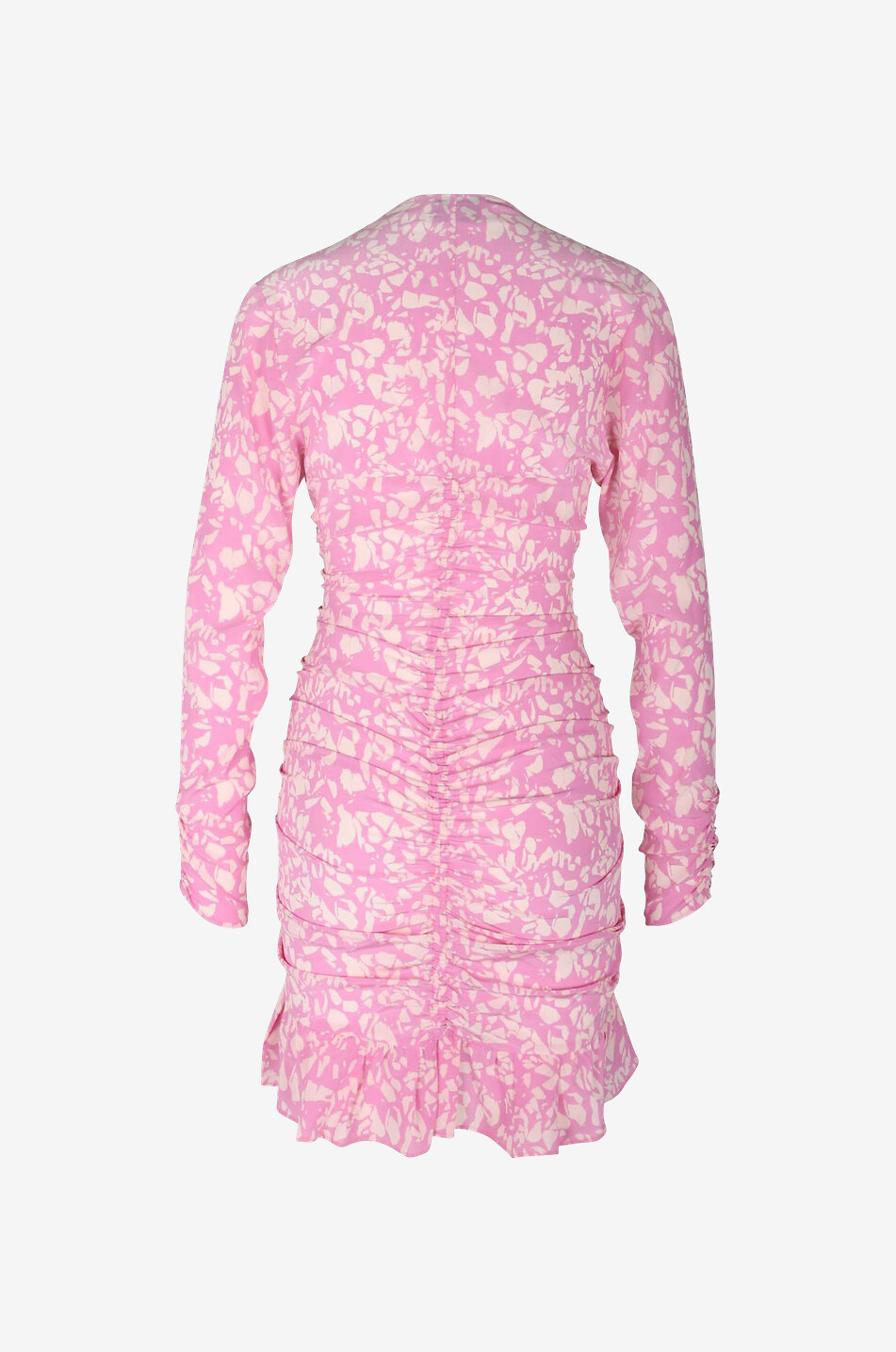 Gerafftes Minikleid aus Seide Lara