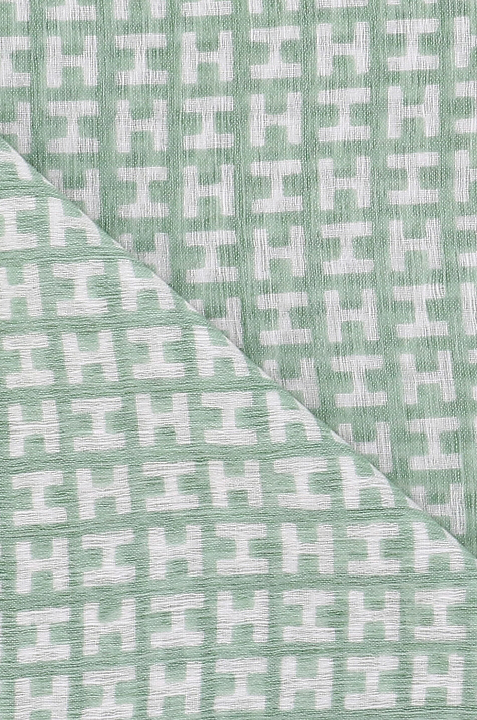 HEMISPHERE Écharpe en laine modal et cachemire Rade Homme VERT MOYEN 2
