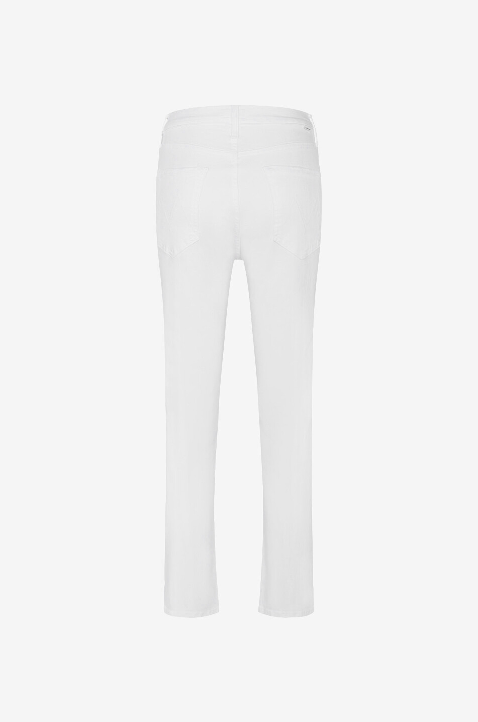 MOTHER High Waisted Rider Ankle cotton slim-fit jeans Women WHITE 2