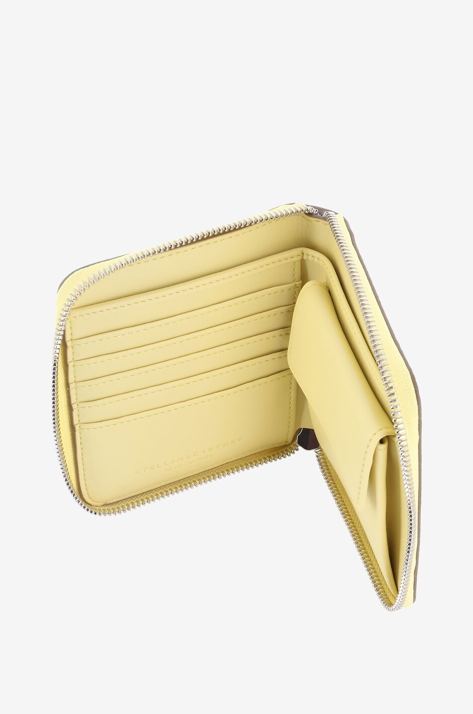 Portefeuille zippé en cuir synthétique grainé Stella Logo