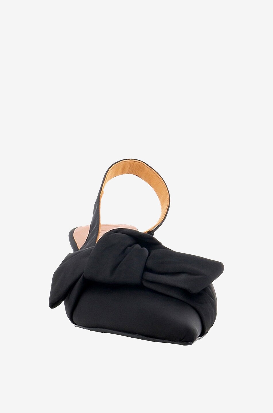 GANNI Soft Bow 50 fabric sling back pumps Women BLACK 2