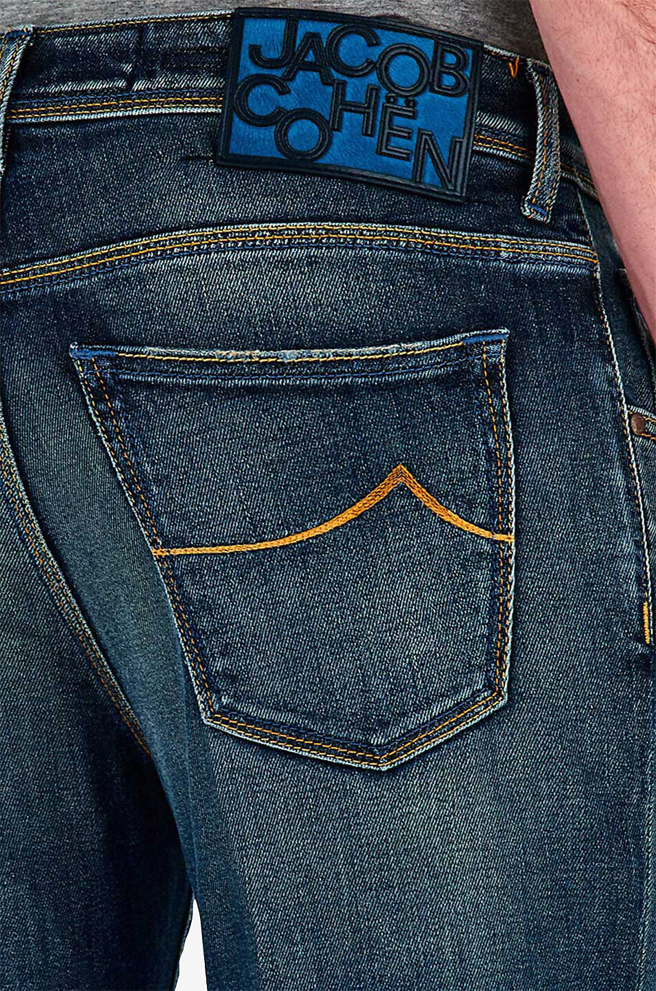 JACOB COHEN Scott cotton slim fit jeans Men MEDIUM BLUE 6