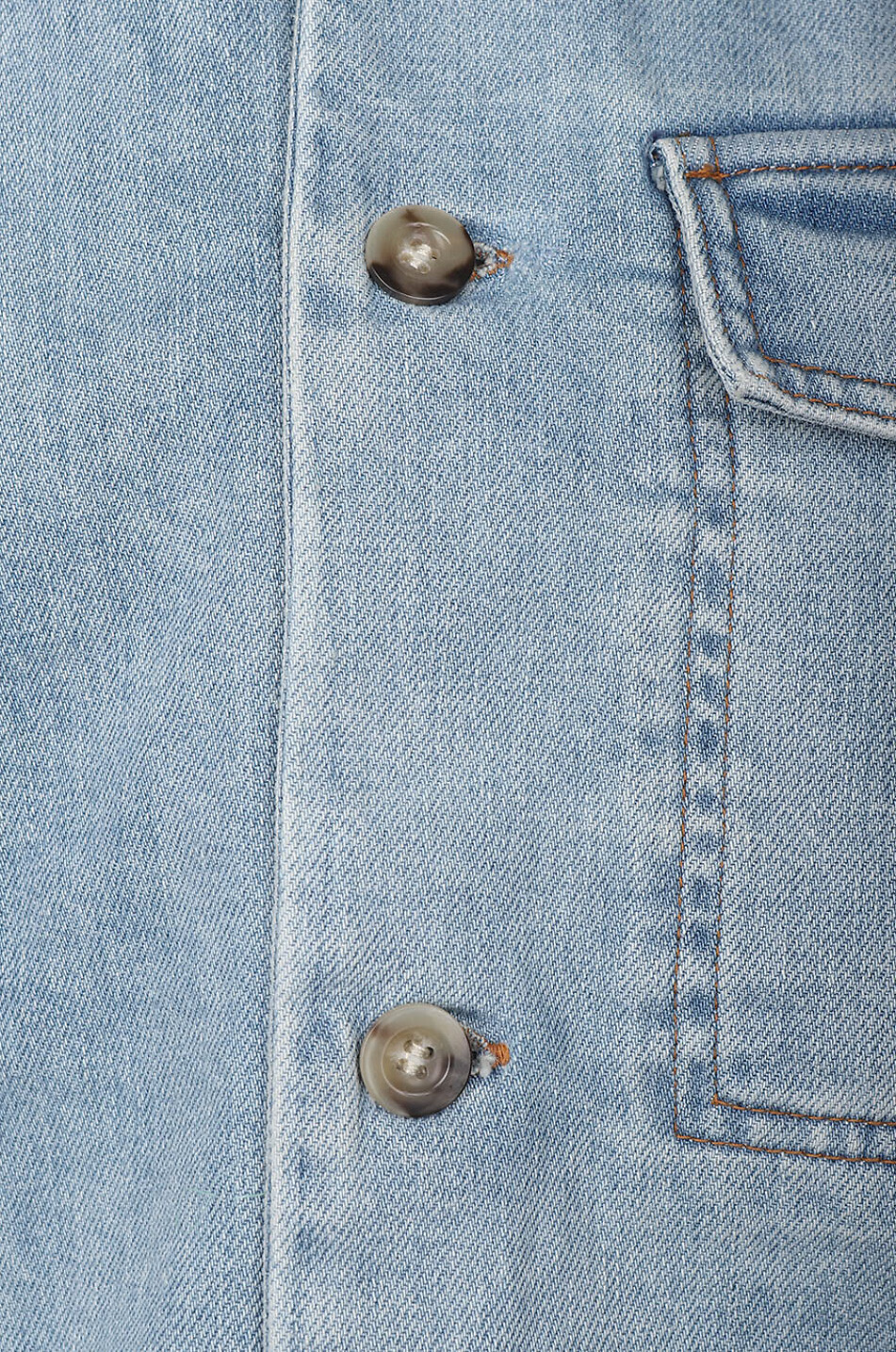 Pierre embroidered denim shirt jacket