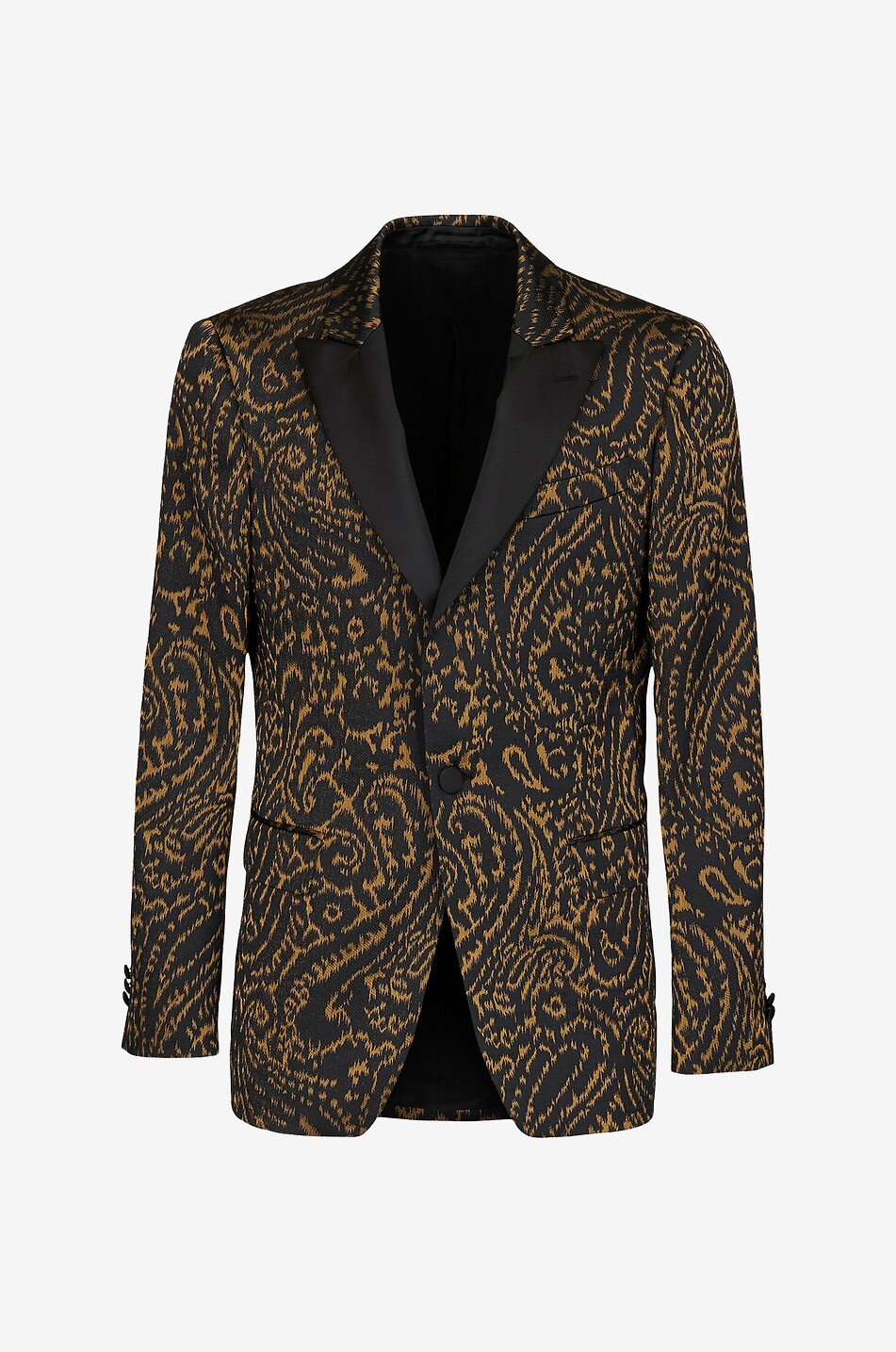 Tiger Paisley jacquard tuxedo jacket