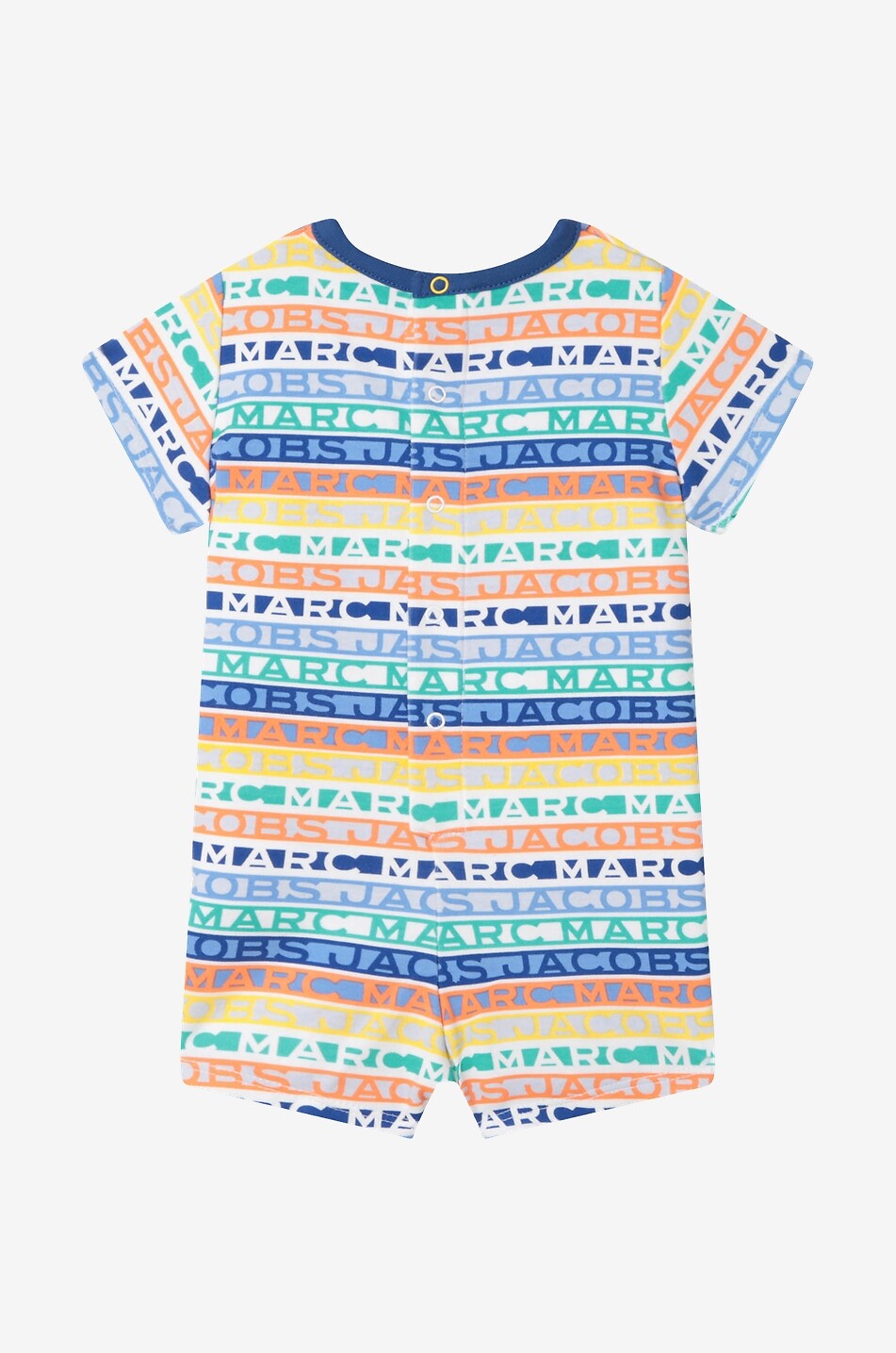 THE MARC JACOBS Logo and Trompe-l'oeil-printed cotton baby onesie Baby MULTI COLOURED 2