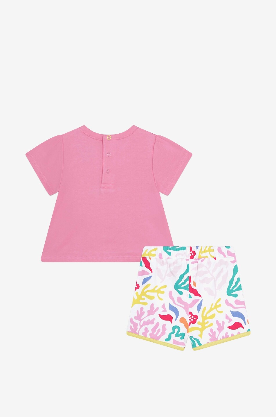 Ensemble en coton bébé short et T-shirt Trompe-l'Oeil