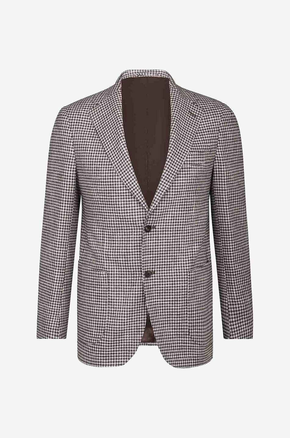 Gallipoli gingham check wool blend blazer